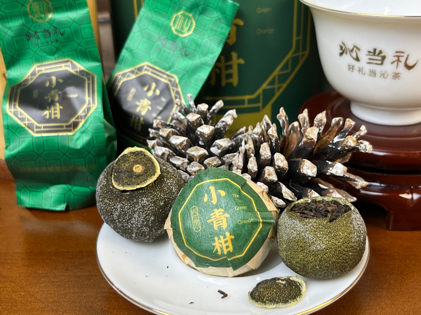 6、小青柑-プーアル茶（熟茶）